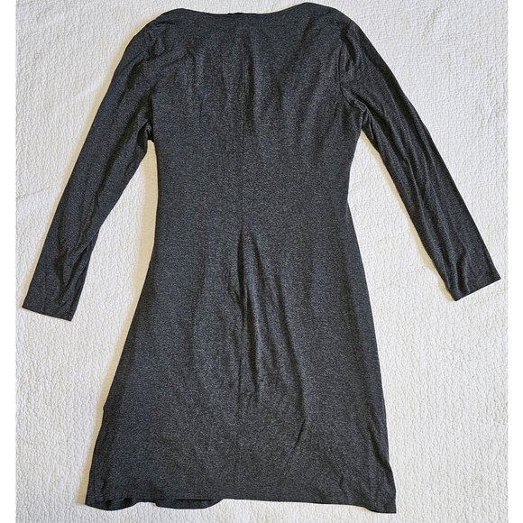 Ralph Lauren Heather Gray Buckle Faux Wrap Dress - Picture 2 of 9